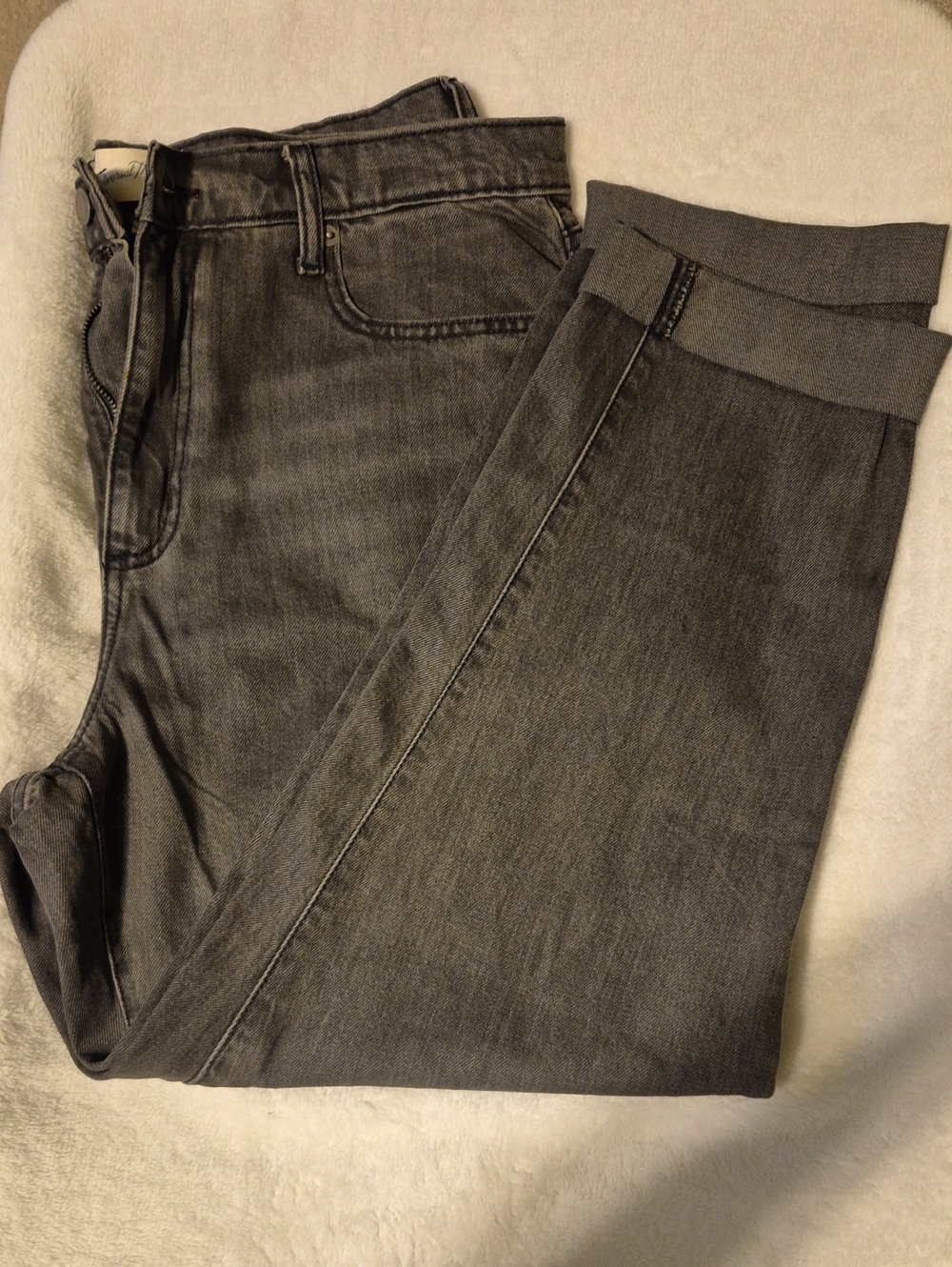 Gray Stretch Denim Jeans